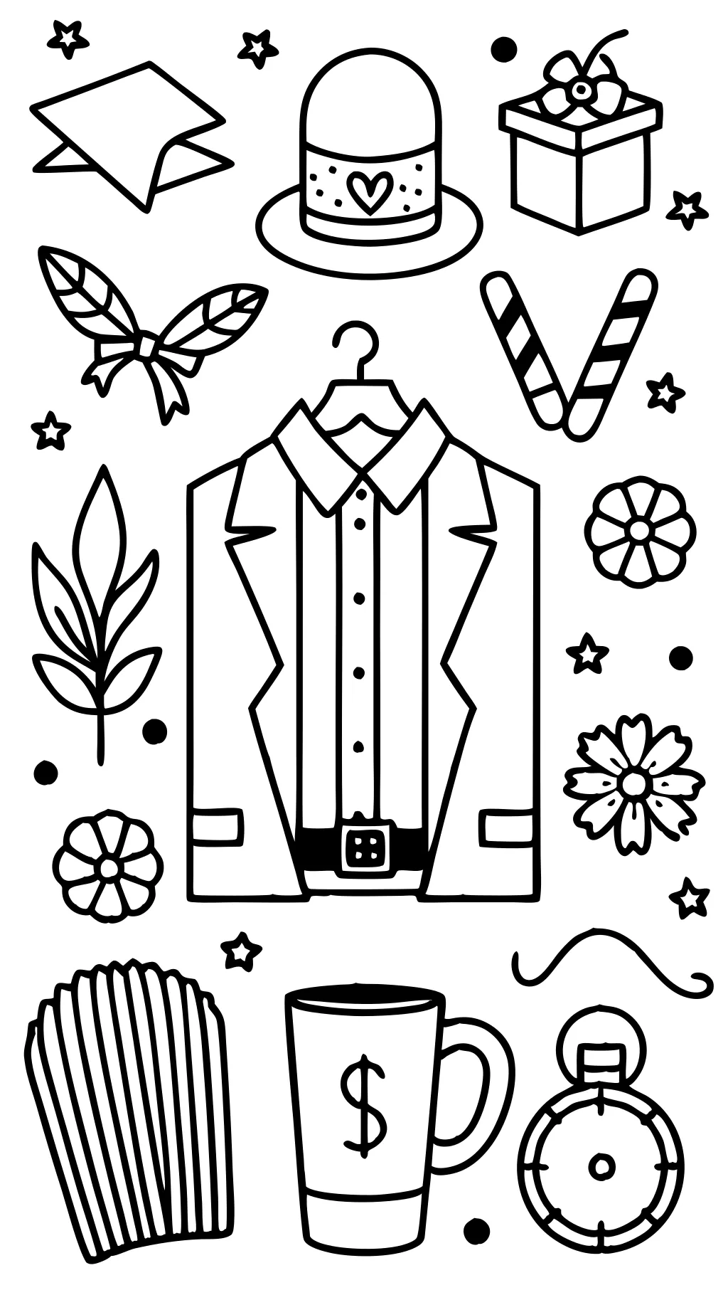 aesthetic coloring pages preppy